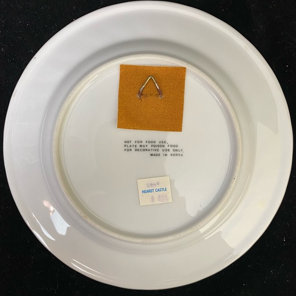 Vintage,  7” Hearst Castle State Souvenir China Plate with Gold Detailing - Picture 8 of 11